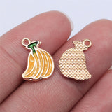 WYSIWYG 20pcs KC Gold Color Banana Pineapple Strawberry Charms For Jewelry Making DIY Jewelry Findings