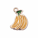 WYSIWYG 20pcs KC Gold Color Banana Pineapple Strawberry Charms For Jewelry Making DIY Jewelry Findings