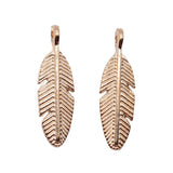 WYSIWYG 20pcs KC Gold Color Tone 20x6mm Feather Charms Pendant For Jewelry Making DIY Jewelry Findings