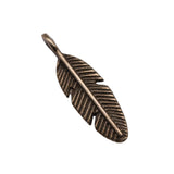 WYSIWYG 20pcs KC Gold Color Tone 20x6mm Feather Charms Pendant For Jewelry Making DIY Jewelry Findings