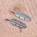 WYSIWYG 20pcs KC Gold Color Tone 20x6mm Feather Charms Pendant For Jewelry Making DIY Jewelry Findings