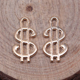 WYSIWYG 20pcs/lot 9x17mm Jewelry Making DIY Handmade Craft Charms US Dollar Sign Charms