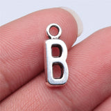 WYSIWYG 26pcs 16mm Alphabet A-Z Letters Charms Antique Silver Color Pendants Making DIY Handmade Tibetan Finding Jewelry