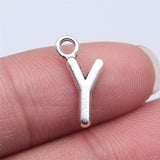 WYSIWYG 26pcs 16mm Alphabet A-Z Letters Charms Antique Silver Color Pendants Making DIY Handmade Tibetan Finding Jewelry
