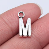 WYSIWYG 26pcs 16mm Alphabet A-Z Letters Charms Antique Silver Color Pendants Making DIY Handmade Tibetan Finding Jewelry