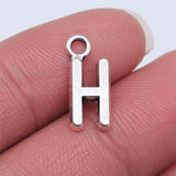 WYSIWYG 26pcs 16mm Alphabet A-Z Letters Charms Antique Silver Color Pendants Making DIY Handmade Tibetan Finding Jewelry