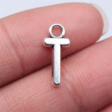 WYSIWYG 26pcs 16mm Alphabet A-Z Letters Charms Antique Silver Color Pendants Making DIY Handmade Tibetan Finding Jewelry