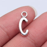 WYSIWYG 26pcs 16mm Alphabet A-Z Letters Charms Antique Silver Color Pendants Making DIY Handmade Tibetan Finding Jewelry