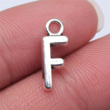 WYSIWYG 26pcs 16mm Alphabet A-Z Letters Charms Antique Silver Color Pendants Making DIY Handmade Tibetan Finding Jewelry