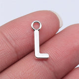 WYSIWYG 26pcs 16mm Alphabet A-Z Letters Charms Antique Silver Color Pendants Making DIY Handmade Tibetan Finding Jewelry