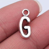 WYSIWYG 26pcs 16mm Alphabet A-Z Letters Charms Antique Silver Color Pendants Making DIY Handmade Tibetan Finding Jewelry