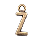WYSIWYG 26pcs 16mm Charms Alphabet A-Z Letters Antique Bronze Color Pendants Making DIY Handmade Finding Jewelry