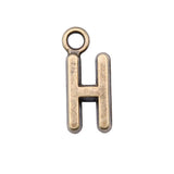 WYSIWYG 26pcs 16mm Charms Alphabet A-Z Letters Antique Bronze Color Pendants Making DIY Handmade Finding Jewelry