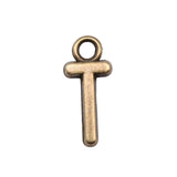 WYSIWYG 26pcs 16mm Charms Alphabet A-Z Letters Antique Bronze Color Pendants Making DIY Handmade Finding Jewelry