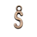WYSIWYG 26pcs 16mm Charms Alphabet A-Z Letters Antique Bronze Color Pendants Making DIY Handmade Finding Jewelry