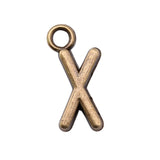 WYSIWYG 26pcs 16mm Charms Alphabet A-Z Letters Antique Bronze Color Pendants Making DIY Handmade Finding Jewelry