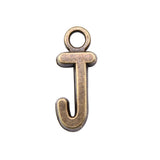 WYSIWYG 26pcs 16mm Charms Alphabet A-Z Letters Antique Bronze Color Pendants Making DIY Handmade Finding Jewelry