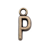 WYSIWYG 26pcs 16mm Charms Alphabet A-Z Letters Antique Bronze Color Pendants Making DIY Handmade Finding Jewelry