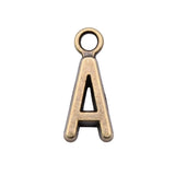 WYSIWYG 26pcs 16mm Charms Alphabet A-Z Letters Antique Bronze Color Pendants Making DIY Handmade Finding Jewelry