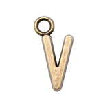 WYSIWYG 26pcs 16mm Charms Alphabet A-Z Letters Antique Bronze Color Pendants Making DIY Handmade Finding Jewelry