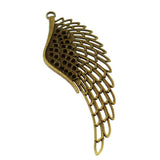 WYSIWYG 2pcs 106x37mm Big Angel Wings Charms Antique Bronze Color For DIY Jewelry Making Charms Pendant Jewelry Findings