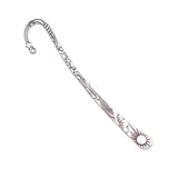 WYSIWYG 2pcs 123x24mm Charms Sun Moon Stars Bookmark Antique Silver Color