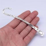 WYSIWYG 2pcs 123x24mm Charms Sun Moon Stars Bookmark Antique Silver Color