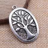 WYSIWYG 2pcs 25x38mm Life Tree Charms Antique Silver Color For Jewelry Making Zinc Alloy Charms Pendant DIY Jewelry Findings