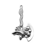 WYSIWYG 2pcs 32x53mm Viking Faucet Ax Charms Antique Silver Color For Jewelry Making Charms Pendant DIY Jewelry Findings