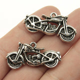 WYSIWYG 2pcs 34x16mm 3D Motorcycle Charms Pendant Antique Making Pendant DIY Handmade Jewelry