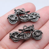 WYSIWYG 2pcs 34x16mm 3D Motorcycle Charms Pendant Antique Making Pendant DIY Handmade Jewelry