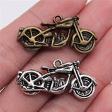 WYSIWYG 2pcs 34x16mm 3D Motorcycle Charms Pendant Antique Making Pendant DIY Handmade Jewelry