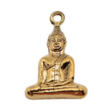 WYSIWYG 2pcs 35x23mm 3 Colors Antique Gold Color Antique Silver Color Antique Bronze Buddha Pendant Buddha Statue Charm
