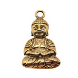 WYSIWYG 2pcs 39x23mm 3 Colors Antique Gold Color Antique Bronze Buddhism Buddha Statue Pendant Buddha Statue Charm