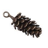 WYSIWYG 2pcs 40x15mm Antique Silver Color Big 3D Pine Cones Charms Pendant For Jewelry Making DIY Jewelry Findings