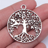 WYSIWYG 2pcs 40x35mm Tree Of Life Charm Pendants For Jewelry Making Tree Of Life Pendants Charm