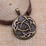 WYSIWYG 2pcs 42x31mm Triquetra Knot Symbols Triqueta Charms For Jewelry Making Antique Silver Color Antique Bronze Color