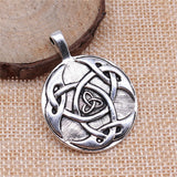 WYSIWYG 2pcs 42x31mm Triquetra Knot Symbols Triqueta Charms For Jewelry Making Antique Silver Color Antique Bronze Color