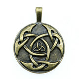 WYSIWYG 2pcs 42x31mm Triquetra Knot Symbols Triqueta Charms For Jewelry Making Antique Silver Color Antique Bronze Color