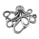 WYSIWYG 2pcs 42x35mm Pendant Octopus Octopus Charm Pendants For Jewelry Making Antique Silver Color Octopus Pendants