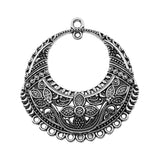 WYSIWYG 2pcs 42x46mm Charm Earrings Connection For Jewelry Making Antique Silver Color Antique Bronze Earrings Connecter Charms