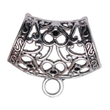 WYSIWYG 2pcs 43x32mm Bail Beads Scarf Buckle Antique Silver Color For DIY Jewelry Making Jewelry Findings Jewelry Accessories