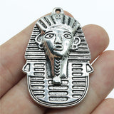 WYSIWYG 2pcs 50x35mm Egypt Queen Charms For Jewelry Making Antique Silver Color Antique Bronze Color DIY Jewelry Making