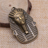 WYSIWYG 2pcs 50x35mm Egypt Queen Charms For Jewelry Making Antique Silver Color Antique Bronze Color DIY Jewelry Making