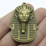 WYSIWYG 2pcs 50x35mm Egypt Queen Charms For Jewelry Making Antique Silver Color Antique Bronze Color DIY Jewelry Making