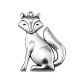 2pcs 50x37mm Fox Charms DIY Jewelry Findings Antique Silver Color Antique Bronze Color For Jewelry Making ef4397
