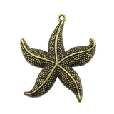 WYSIWYG 2pcs 50x43mm Big Stafish Charm Pendant Large Starfish Pendant
