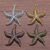 WYSIWYG 2pcs 50x43mm Big Stafish Charm Pendant Large Starfish Pendant