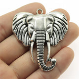 2pcs 54x47mm Elephant Pendants DIY Jewelry Findings Elephant Pendants Charm Elephant Pendants Jewelry Accessories ef4442