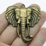 2pcs 54x47mm Elephant Pendants DIY Jewelry Findings Elephant Pendants Charm Elephant Pendants Jewelry Accessories ef4442